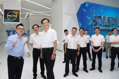 2020年6月16日時(shí)任浙江省委常委、統(tǒng)戰(zhàn)部部長(zhǎng)熊建平蒞臨天通